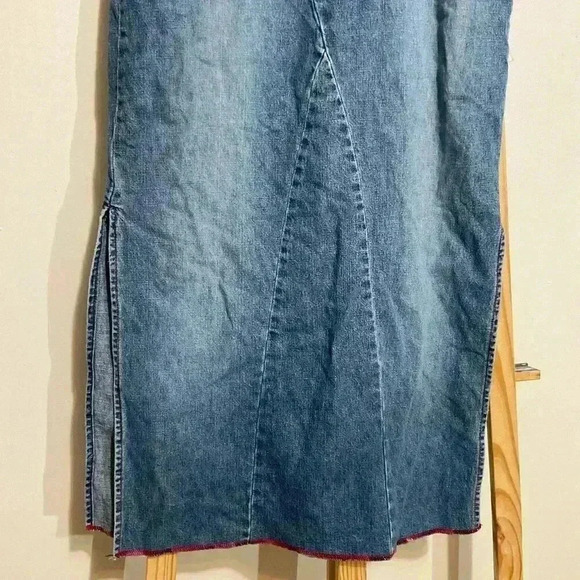Unionbay Junior’s Denim Skirt,Y2K, side slits, size 3 - Picture 5 of 9